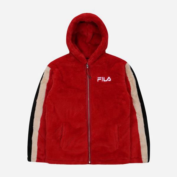 Fila Bunda Damske Červené - Faux Fur Vypredaj - Slovakia 21340-NAPU